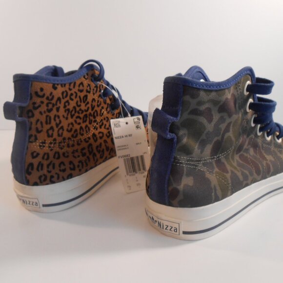 Adidas Nizza High RF Camo Leopard Men's Athletic Sneakers - Picture 3 of 4